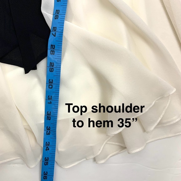 NWT BCBG Maxazria Silk Babydoll Mini Dress Lace Adjustable Prom Coquette Size 2 - Picture 9 of 13